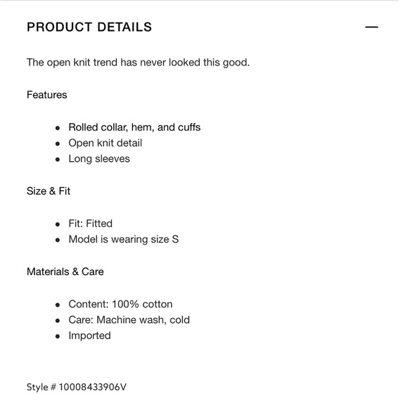 Garage knitted shrug - Picture 6 of 6